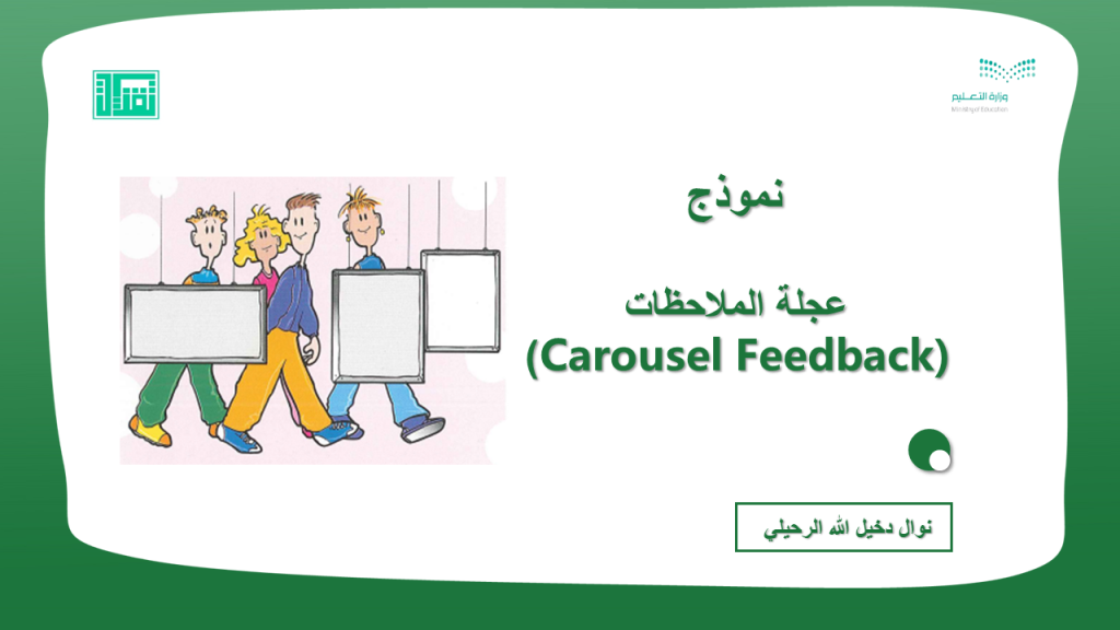 نموذج عجلة الملاحظات (Carousel Feedback) | نماذج كيجن للتعلم التعاوني ...